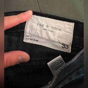 Rag & bone - black jeans 
Fit 1 extra slim - size 33 
Brand new